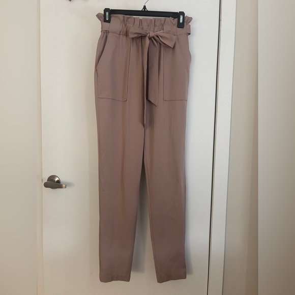 Light Tan High Waist Work Pants - Picture 4 of 4